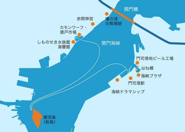 航路のルート図